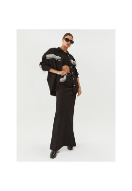 ROTATE Дънкова пола Twill 100534100 Черен Regular Fit - Pepit.bg