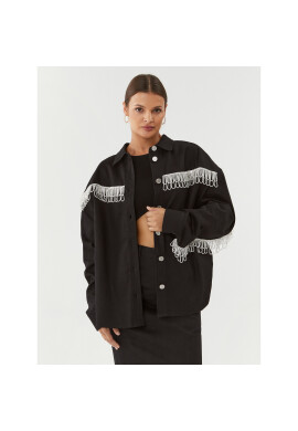ROTATE Дънково яке Twill 101014100 Черен Oversize - Pepit.bg