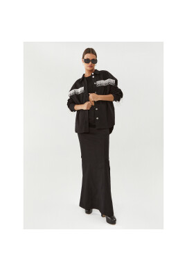 ROTATE Дънково яке Twill 101014100 Черен Oversize - Pepit.bg