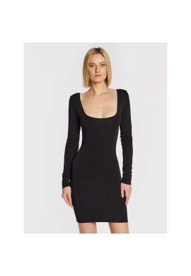ROTATE Ежедневна рокля Juno RT1667 Черен Slim Fit - Pepit.bg