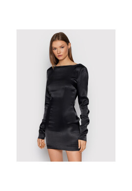 ROTATE Коктейлна рокля Allyssa RT332 Черен Slim Fit - Pepit.bg