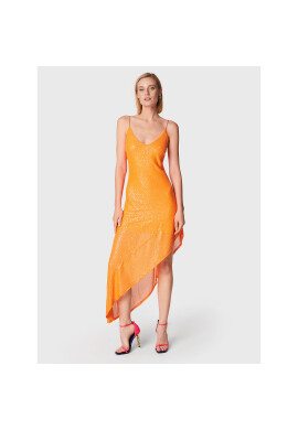 ROTATE Коктейлна рокля Sequins RT1960 Оранжев Regular Fit - Pepit.bg