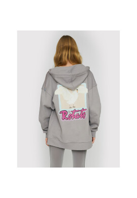 ROTATE Суитшърт Selma RT464 Сив Loose Fit - Pepit.bg
