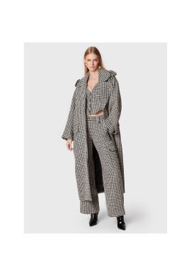 ROTATE Вълнено палто Sparkly Houndstooth RT1904 Цветен Oversize - Pepit.bg