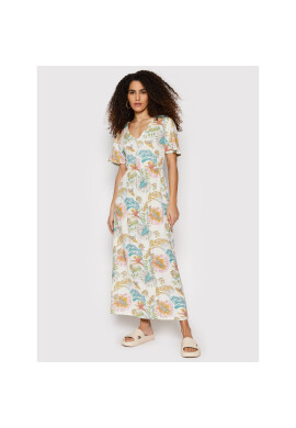Roxy Лятна рокля Girly Community ERJWD03633 Бял Regular Fit - Pepit.bg