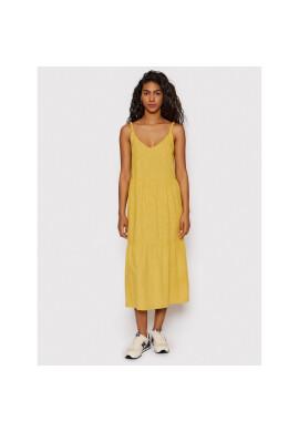 Roxy Лятна рокля Waiting Line ERJWD03610 Жълт Regular Fit - Pepit.bg