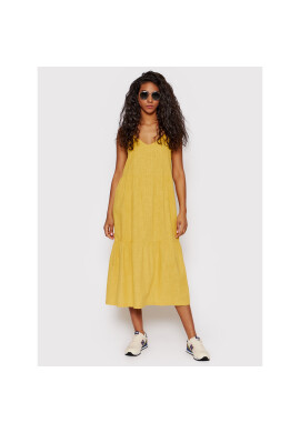 Roxy Лятна рокля Waiting Line ERJWD03610 Жълт Regular Fit - Pepit.bg