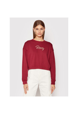 Roxy Суитшърт Break Away ERJFT04477 Червен Relaxed Fit - Pepit.bg