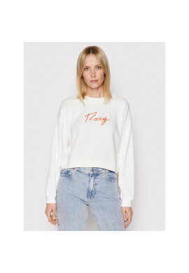 Roxy Суитшърт Break Away ERJFT04507 Бял Relaxed Fit - Pepit.bg