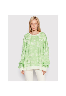 Roxy Суитшърт Bright Sunshine ARJFT04031 Зелен Oversize - Pepit.bg