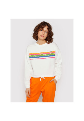 Roxy Суитшърт Feeling Salty ERJFT04543 Бял Relaxed Fit - Pepit.bg