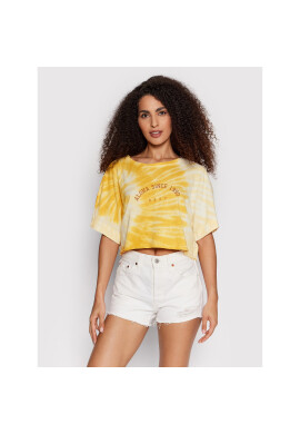 Roxy Тишърт Aloha Day ARJZT06981 Жълт Oversize - Pepit.bg