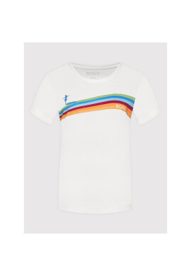 Roxy Тишърт Mum Thoughts ERJZT05338 Бял Regular Fit - Pepit.bg