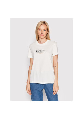 Roxy Тишърт Noon Ocean ERJZT05424 Бял Regular Fit - Pepit.bg