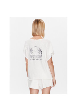 Roxy Тишърт Twilight ERJZT05460 Бял Loose Fit - Pepit.bg
