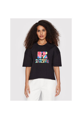 Russell Athletic Тишърт Jenni E24101 Черен Cropped Fit - Pepit.bg