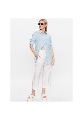 s.Oliver Текстилни панталони 2128993 Бял Regular Fit - Pepit.bg