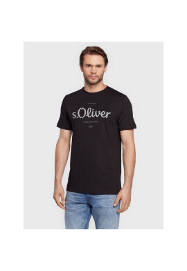s.Oliver Тишърт 2057432 Черен Regular Fit - Pepit.bg