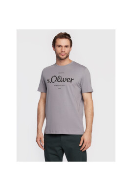 s.Oliver Тишърт 2057432 Сив Regular Fit - Pepit.bg