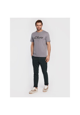 s.Oliver Тишърт 2057432 Сив Regular Fit - Pepit.bg