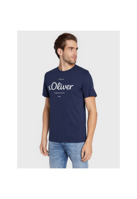 s.Oliver Тишърт 2057432 Тъмносин Regular Fit - Pepit.bg