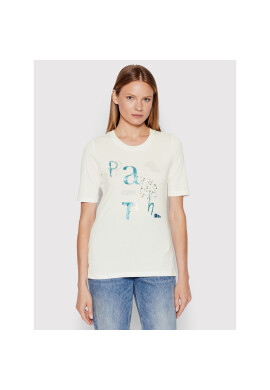 s.Oliver Тишърт 2114767 Бял Regular Fit - Pepit.bg