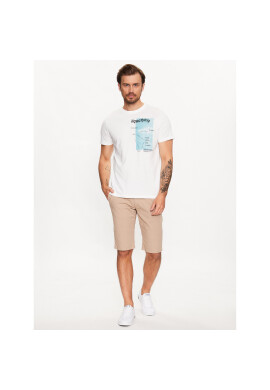 s.Oliver Тишърт 2129860 Бял Regular Fit - Pepit.bg