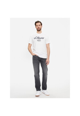 s.Oliver Тишърт 2139909 Бял Regular Fit - Pepit.bg