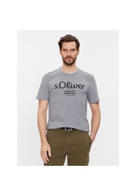 s.Oliver Тишърт 2139909 Сив Regular Fit - Pepit.bg