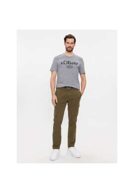s.Oliver Тишърт 2139909 Сив Regular Fit - Pepit.bg