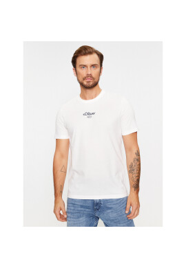 s.Oliver Тишърт 2140013 Бял Regular Fit - Pepit.bg