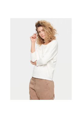 Saint Tropez Пуловер 30500003 Бял Casual Fit - Pepit.bg