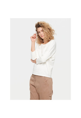 Saint Tropez Пуловер 30500003 Бял Casual Fit - Pepit.bg
