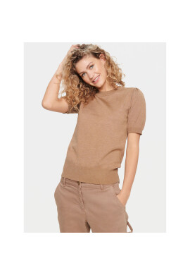 Saint Tropez Пуловер 30511788 Кафяв Classic Fit - Pepit.bg