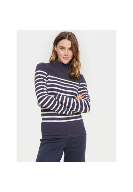 Saint Tropez Пуловер 30512572 Син Classic Fit - Pepit.bg