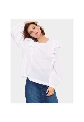 Saint Tropez Риза 30512340 Бял Oversize - Pepit.bg