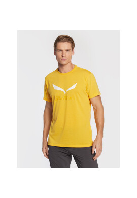 Salewa Тишърт Solidlogo Dry 27018 Жълт Regular Fit - Pepit.bg