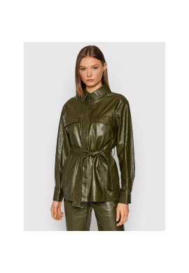 Samsøe Samsøe Яке от имитация на кожа Novah F21300032 Зелен Regular Fit - Pepit.bg