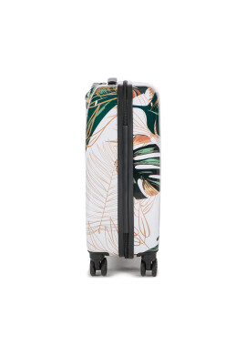 Saxoline Малък твърд куфар Trolley Assorted 1416H0.49.10 Бял - Pepit.bg