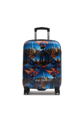 Saxoline Малък твърд куфар Trolley Assorted 1418H0.49.10 Син - Pepit.bg