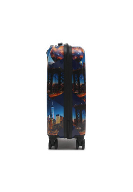Saxoline Малък твърд куфар Trolley Assorted 1418H0.49.10 Син - Pepit.bg