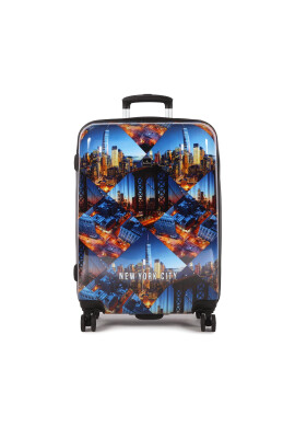 Saxoline Среден твърд куфар Trolley Assorted 1418H0.60.10 Син - Pepit.bg