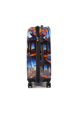 Saxoline Среден твърд куфар Trolley Assorted 1418H0.60.10 Син - Pepit.bg