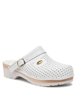 Scholl Чехли Clog M20078 1065 Бял - Pepit.bg