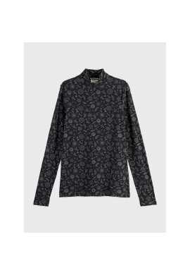 Scotch & Soda Блуза 168849 Черен Slim Fit - Pepit.bg