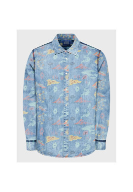 Scotch & Soda дънкова риза 167258 Син Regular Fit - Pepit.bg