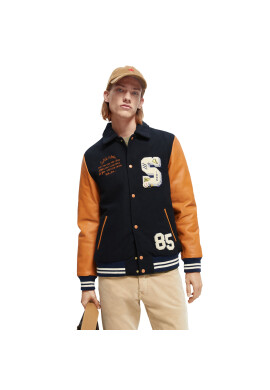 Scotch & Soda Яке бомбър 169844 Черен Regular Fit - Pepit.bg