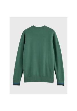 Scotch & Soda Пуловер 169260 Зелен Regular Fit - Pepit.bg