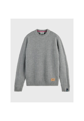 Scotch & Soda Пуловер 172774 Сив Relaxed Fit - Pepit.bg