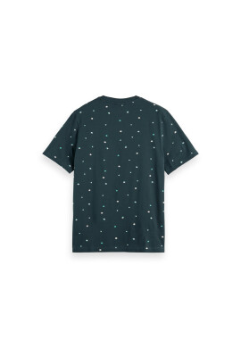 Scotch & Soda Тишърт 169073 Зелен Regular Fit - Pepit.bg